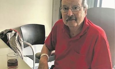 Un Jacques Zulauff heureux. Il revient de loin après 3 mois d’hospitalisation. Le travail des infirmières pour le sauver a été admirable.