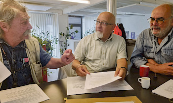 V.l.n.r. Johan Pain, Gilbert D’Alessandro und Pierre Dovat, Initianten der Charta von 2000.